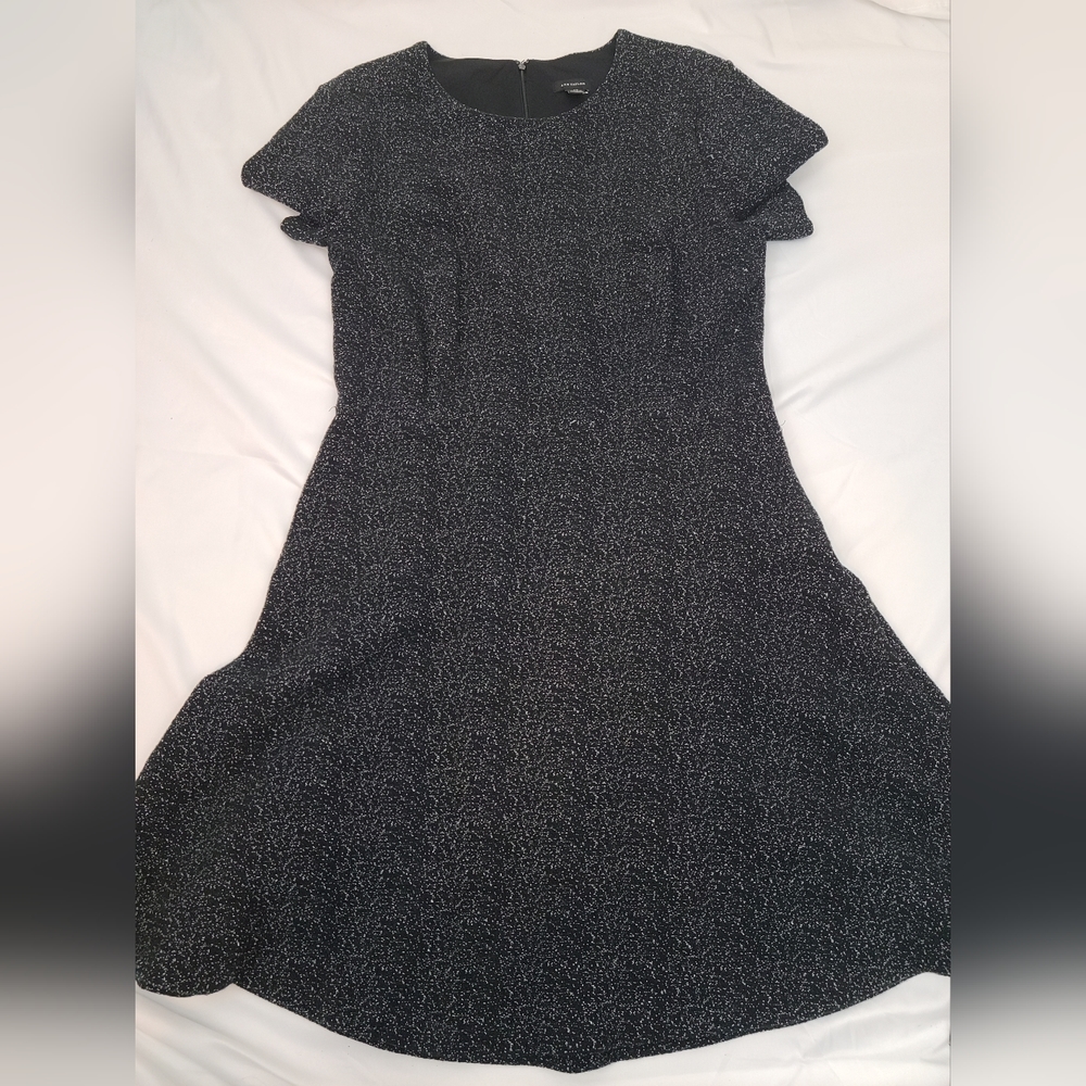 12 | Ann Taylor | Speckled Black Dress